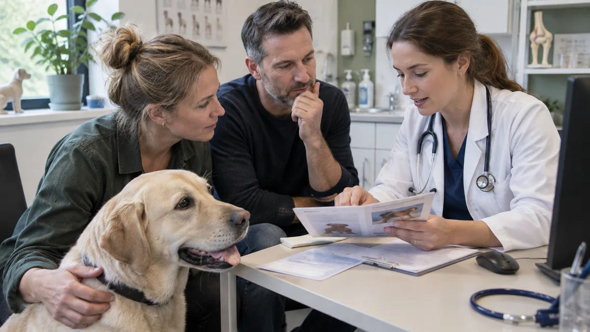 Prijsopgave van een dierenarts bespreken